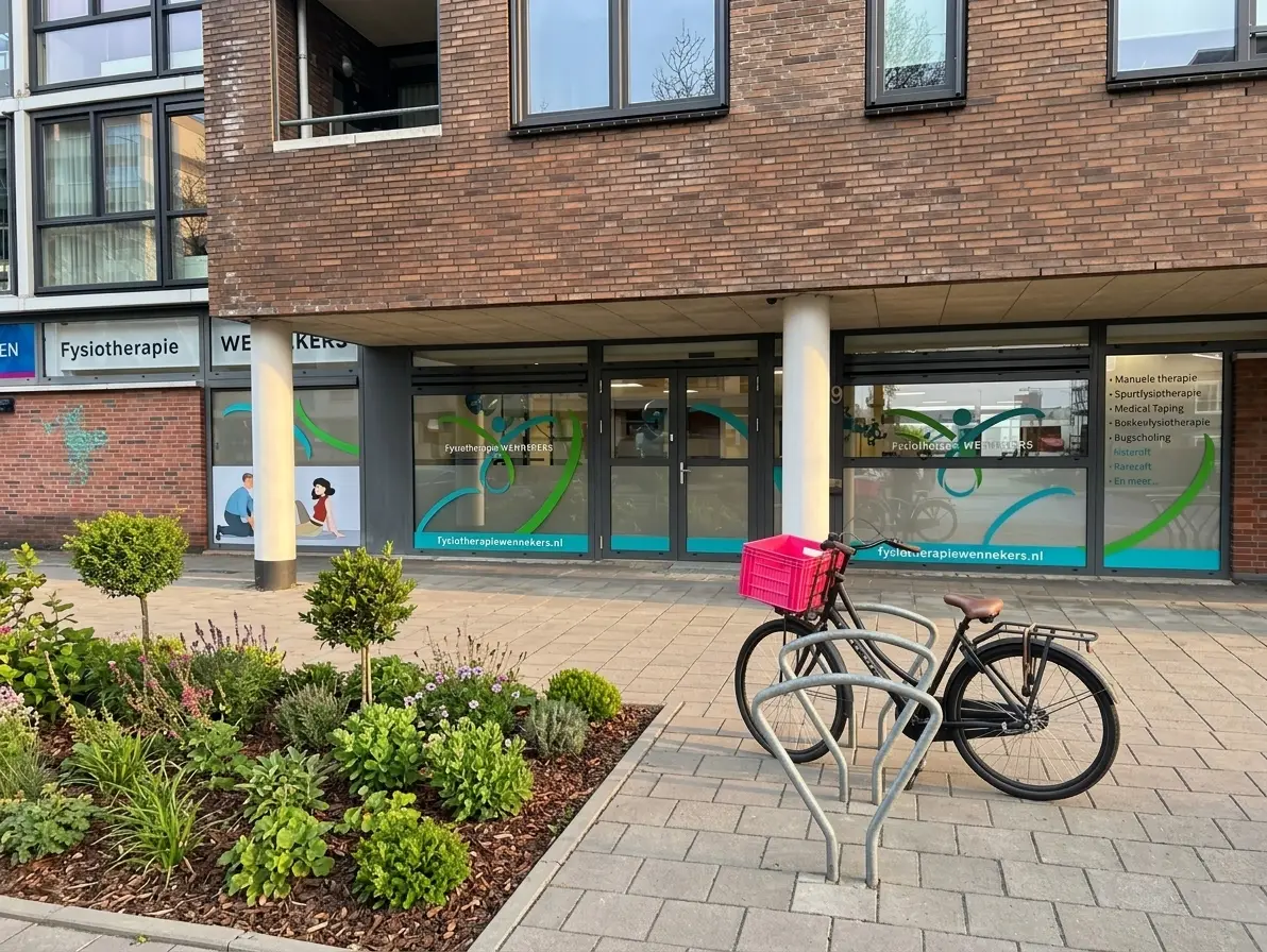Gevel van Fysiotherapie Wennekers aan de Vrijheidslaan in Leiden